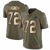 Nike Lions 72 Frank Ragnow Olive Gold Salute To Service Limited Jersey Dzhi,baseball caps,new era cap wholesale,wholesale hats